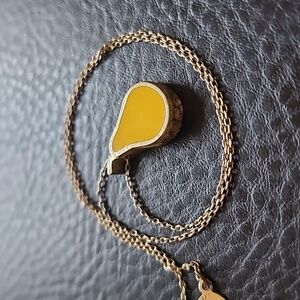VTG Accessocraft Gold and Yellow Pendant Necklace